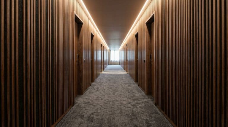 Boutique hotel corridor