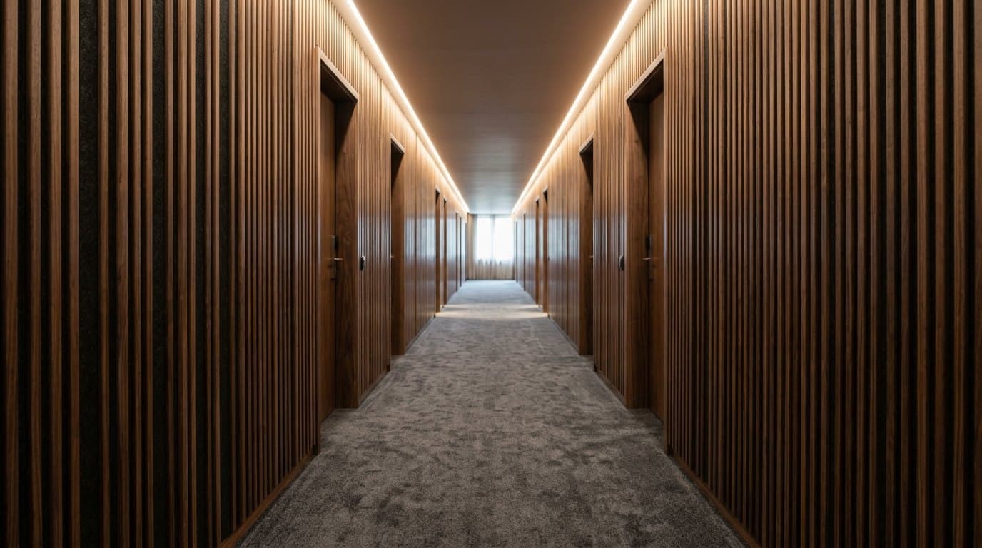 Boutique hotel corridor